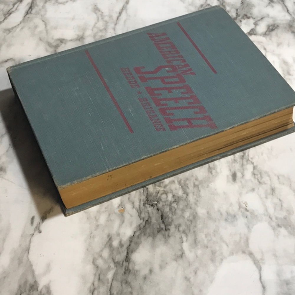 From 1942 American Speech Hedde Brigance hardcover book - Picture 2 of 9